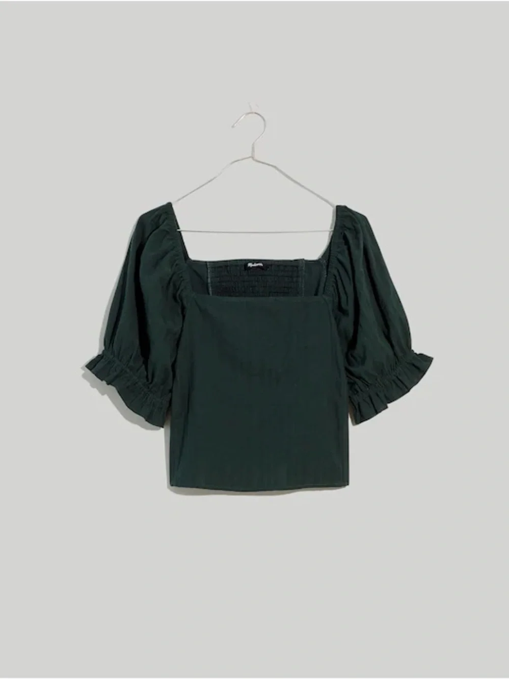 Madewell Hopewell Puff-Sleeve Crop Top In Stripe
Color Dark Palm - Picture 1 of 4